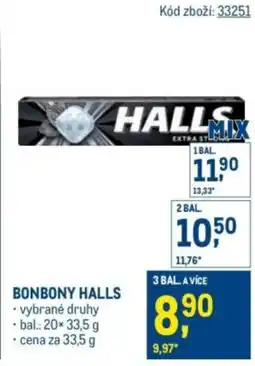 Makro Bonbony halls nabídka