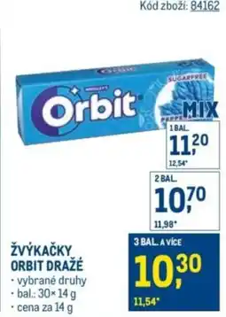 Makro Žvýkačky orbit dražé nabídka