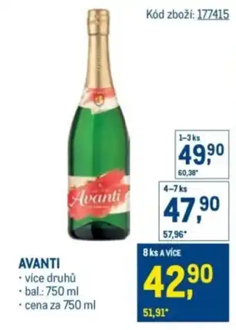 Makro Avanti nabídka