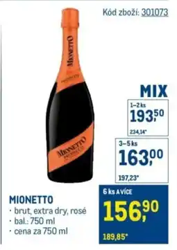 Makro Mionetto nabídka