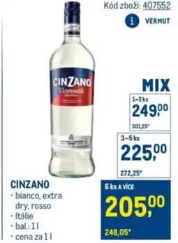 Makro Cinzano nabídka