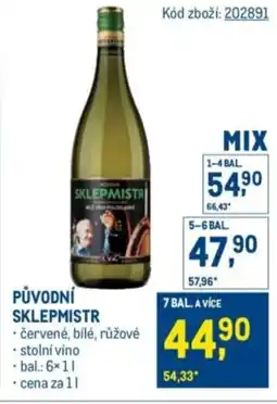 Makro Původní sklepmistr nabídka
