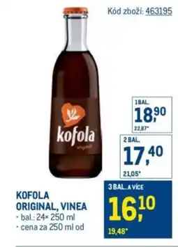 Makro Kofola original, vinea nabídka