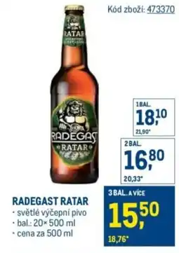 Makro Radegast ratar nabídka