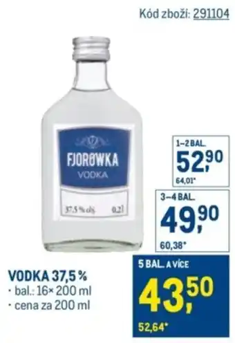 Makro Vodka 37,5% nabídka