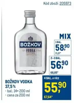 Makro Božkov vodka 37,5% nabídka