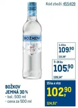 Makro Božkov jemná 30% nabídka