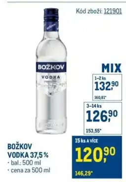 Makro Božkov vodka 37,5% nabídka