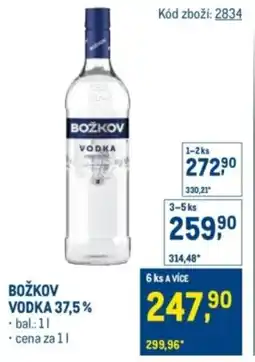 Makro Božkov vodka 37,5% nabídka