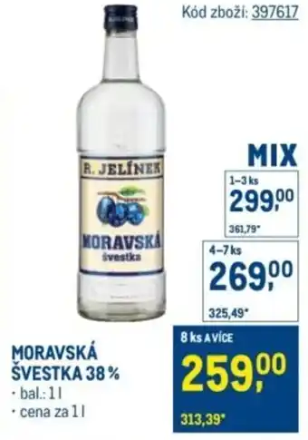 Makro Moravská švestka 38% nabídka