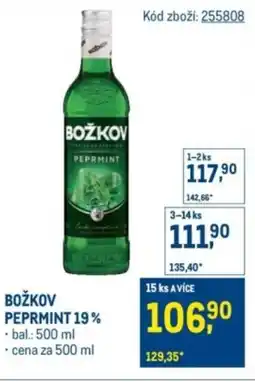Makro Božkov peprmint 19% nabídka