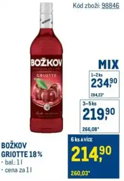 Makro Božkov griotte 18% nabídka