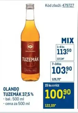 Makro Olando tuzemák 37,5% nabídka