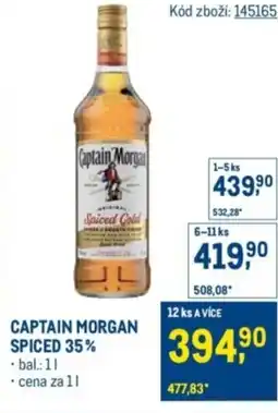 Makro Captain morgan spiced 35% nabídka
