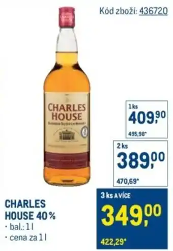 Makro Charles house 40% nabídka