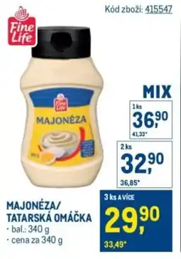 Makro Fine Life Majonéza/ tatarská omáčka nabídka