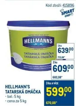 Makro Hellmann's tatarská omáčka nabídka