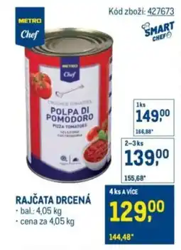 Makro METRO Chef Rajčata drcená nabídka