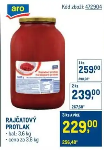 Makro Rajčatový protlak nabídka