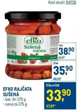 Makro Efko rajčata sušená nabídka