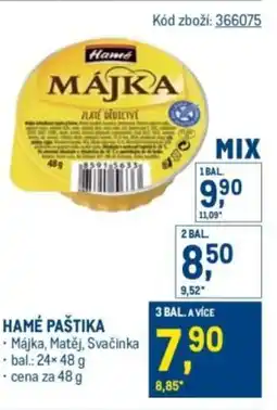Makro Hamé paštika nabídka