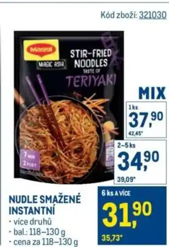 Makro Nudle smažené instantní nabídka