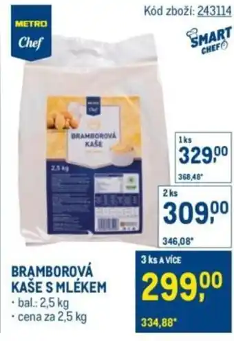 Makro METRO Chef Bramborová kaše s mlékem nabídka