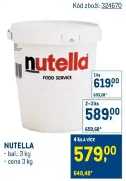 Makro Nutella nabídka