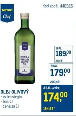Makro METRO Chef Olej olivový nabídka