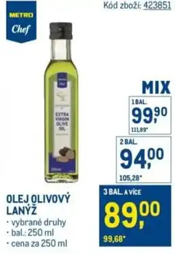 Makro METRO Chef Olej olivový lanýž nabídka