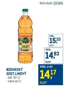 Makro Bzenecký ocet lihový nabídka