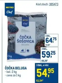 Makro METRO Chef Čočka beluga nabídka