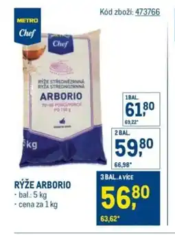 Makro METRO Chef Rýže arborio nabídka