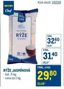 Makro METRO Chef Rýže jasmínová nabídka