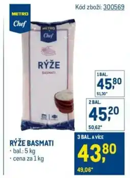 Makro METRO Chef Rýže basmati nabídka