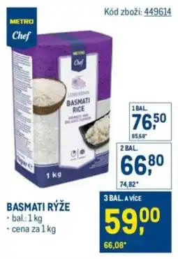 Makro METRO Chef Basmati rýže nabídka