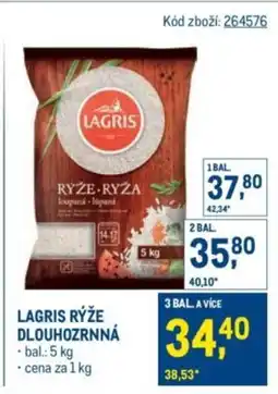 Makro Lagris rýže dlouhozrnná nabídka