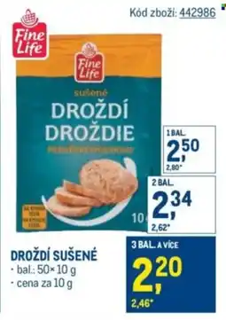 Makro Fine Life Droždí sušené nabídka