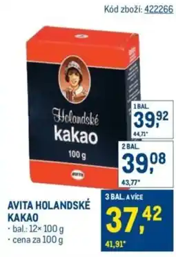 Makro Avita holandské κακαο nabídka