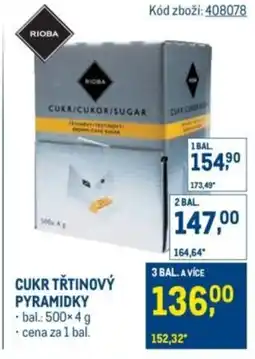 Makro Cukr třtinový pyramidky nabídka