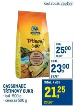 Makro Cassonade trtinovy cukr nabídka