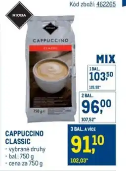 Makro Cappuccino classic nabídka