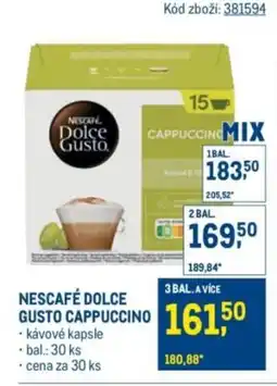 Makro Nescafé dolce gusto cappuccino nabídka