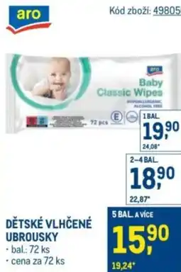 Makro Dětské vlhčené ubrousky nabídka