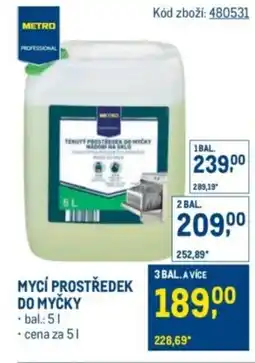 Makro METRO Chef Mycí prostředek do myčky nabídka