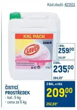 Makro Savo Čisticí prostředek nabídka