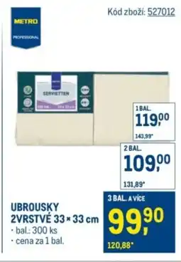 Makro Ubrousky nabídka