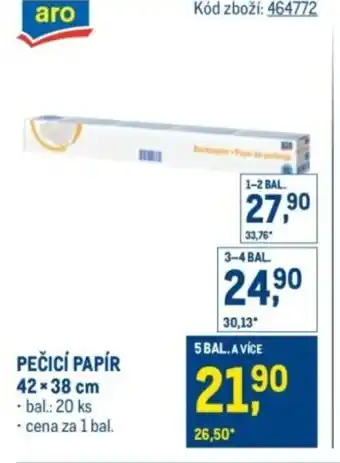Makro Pečicí papír nabídka