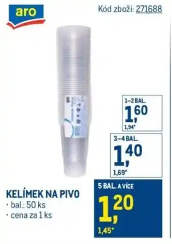 Makro Kelímek na pivo nabídka