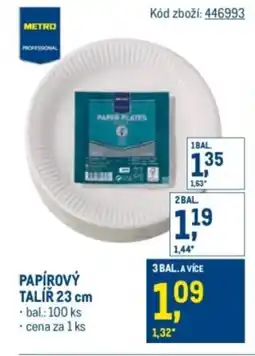 Makro Papírový talíř nabídka
